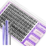 88pcs Natural/Wispy Lash Clusters Kit 10-16mm Mixed Lengths with bond and seal
