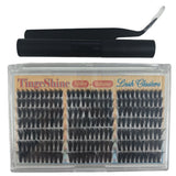 210pcs Volume/Spiky 8-16mm Mixed Lengths Lash Clusters with Bond Seal, Tweezer & Brush
