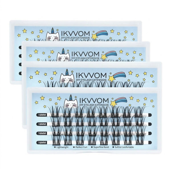 32pcs 3 Boxes Spiky Lash Clusters Kit with 12-14-16mm Lengths