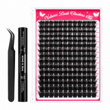 180pcs Volume Lash Clusters Kit 10-18mm Mixed Lengths with bond and seal