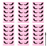 5 Pairs of False Eyelashes in 6 Trays Fluffy Lash Clusters Kit