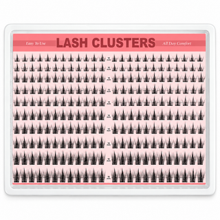 240PCS Spiky 10-16mm Mixed Lengths Lashes with Bond and Seal